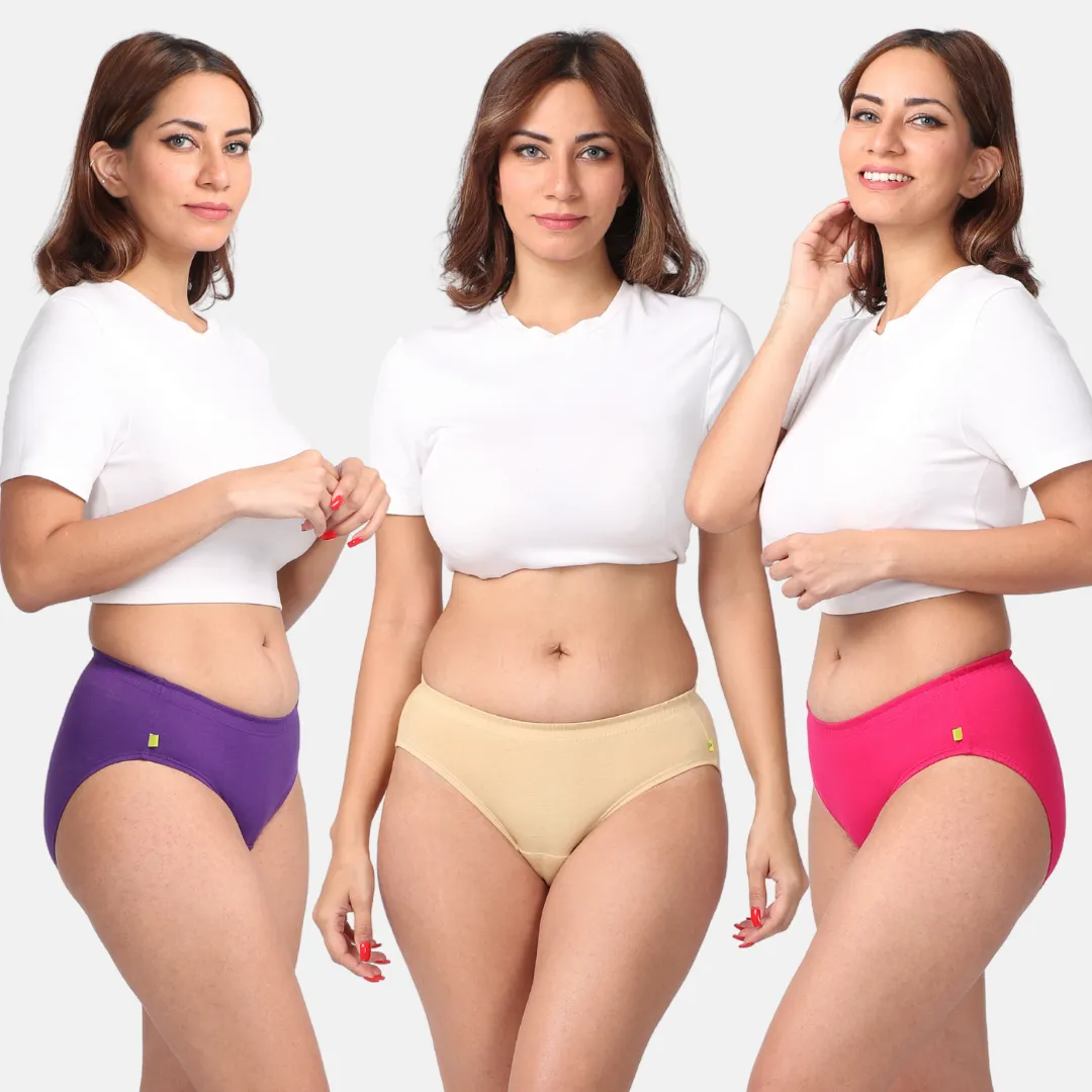 Incontinence Panties | Mid Waist | Leakproof Crotch | Absorbs 25ml Of Leaks | Reusable & Washable | Pack Of 3 - Image 16