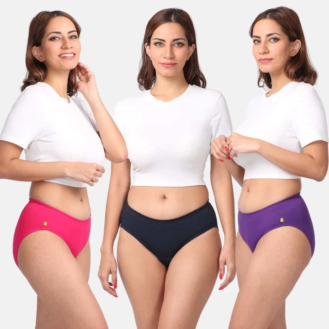 Incontinence Panties | Mid Waist | Leakproof Crotch | Absorbs 25ml Of Leaks | Reusable & Washable | Pack Of 3 - Image 17