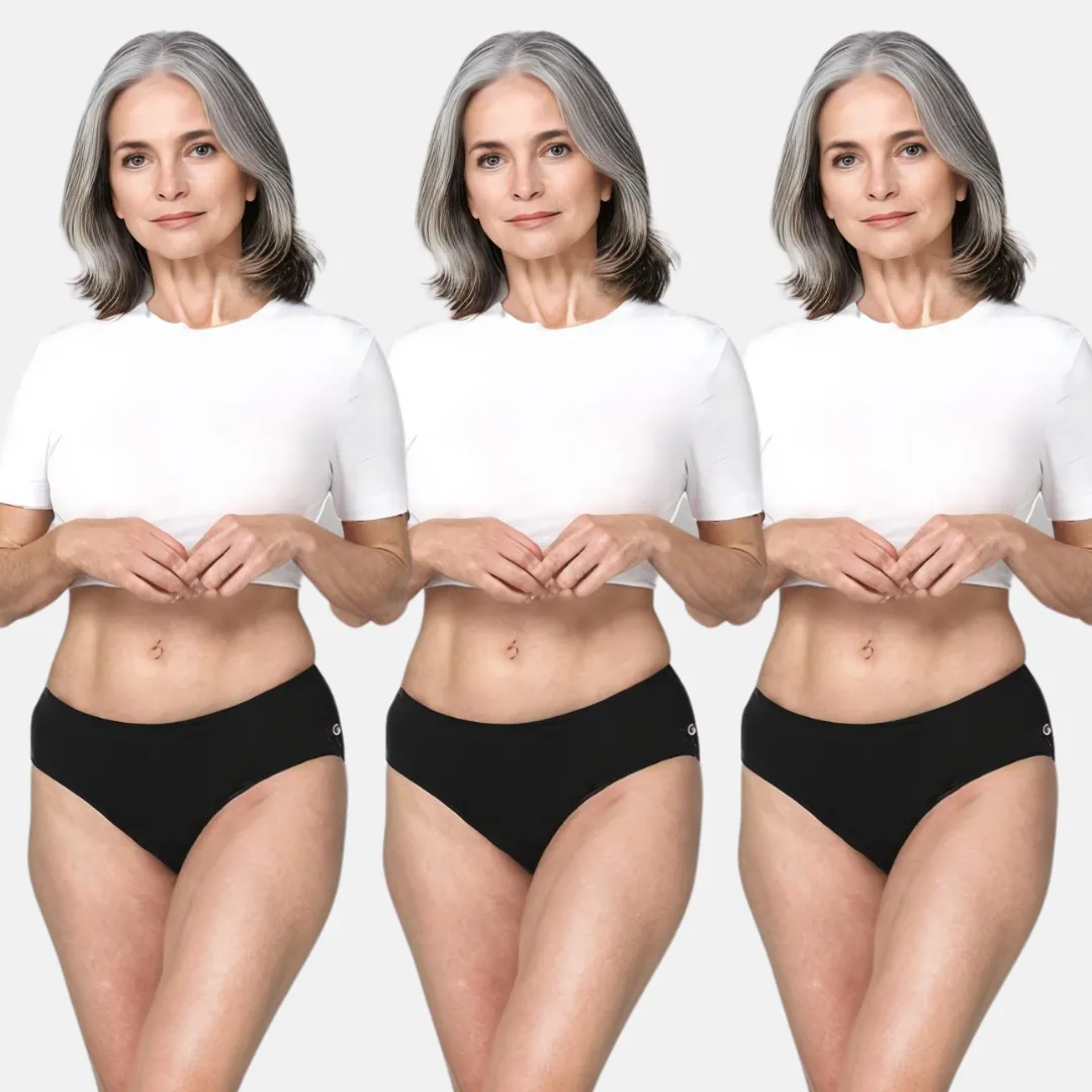 Incontinence Panties | Mid Waist | Leakproof Crotch | Absorbs 25ml Of Leaks | Reusable & Washable | Pack Of 3 - Image 10