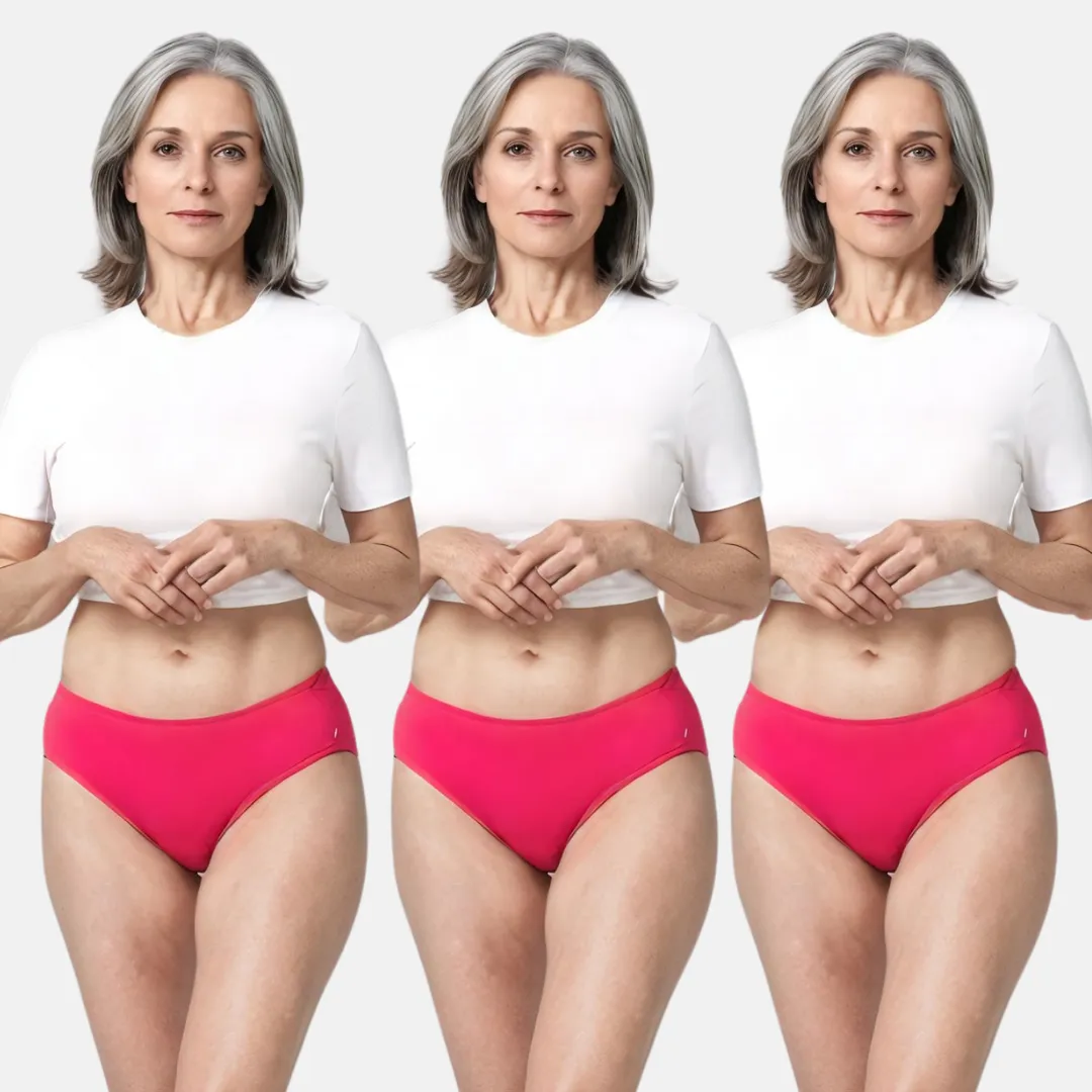 Incontinence Panties | Mid Waist | Leakproof Crotch | Absorbs 25ml Of Leaks | Reusable & Washable | Pack Of 3 - Image 11