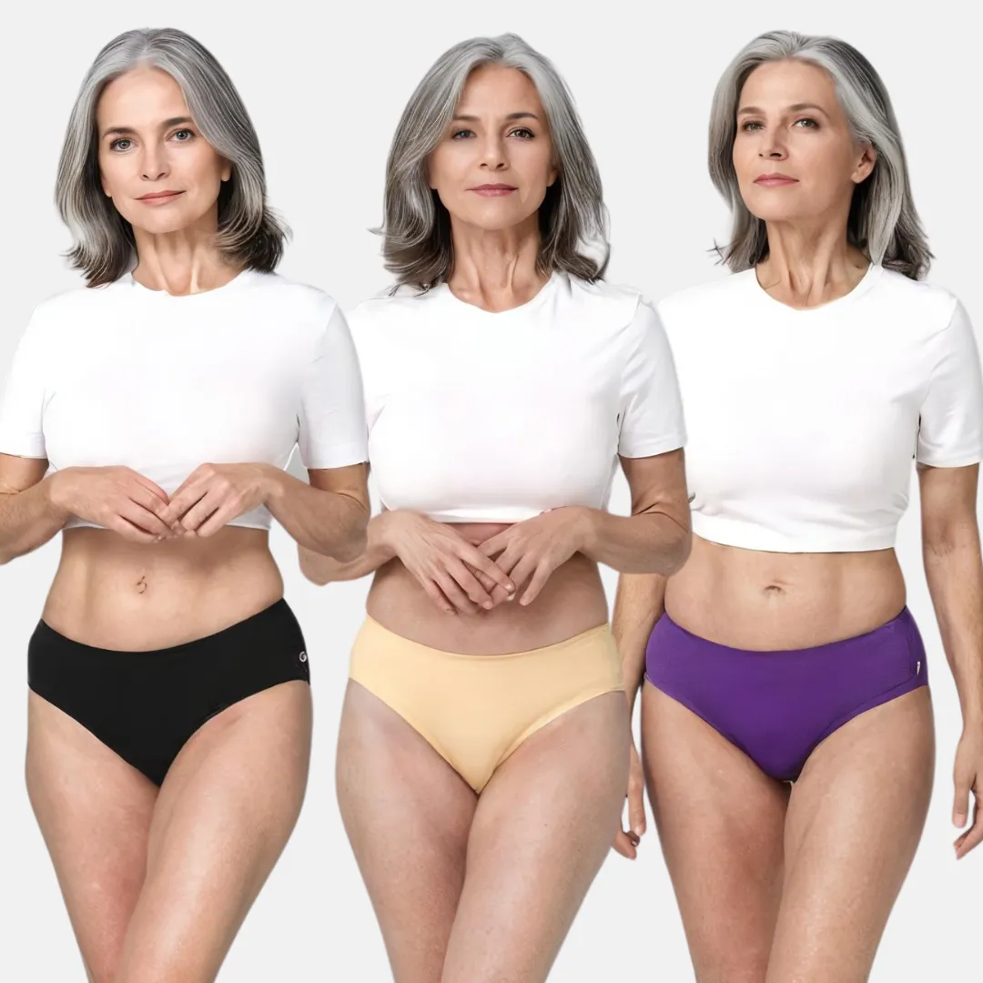 Incontinence Panties | Mid Waist | Leakproof Crotch | Absorbs 25ml Of Leaks | Reusable & Washable | Pack Of 3 - Image 14