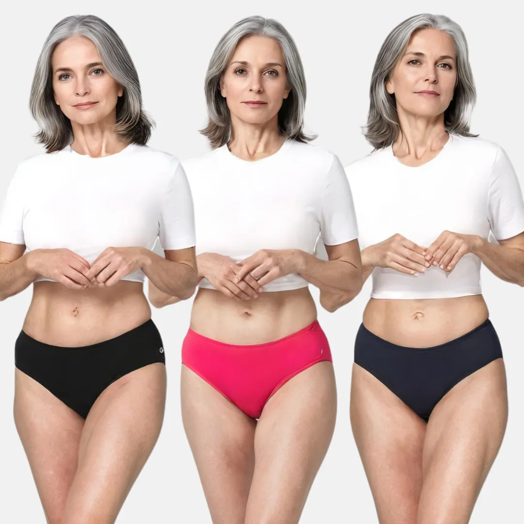 Incontinence Panties | Mid Waist | Leakproof Crotch | Absorbs 25ml Of Leaks | Reusable & Washable | Pack Of 3 - Image 15