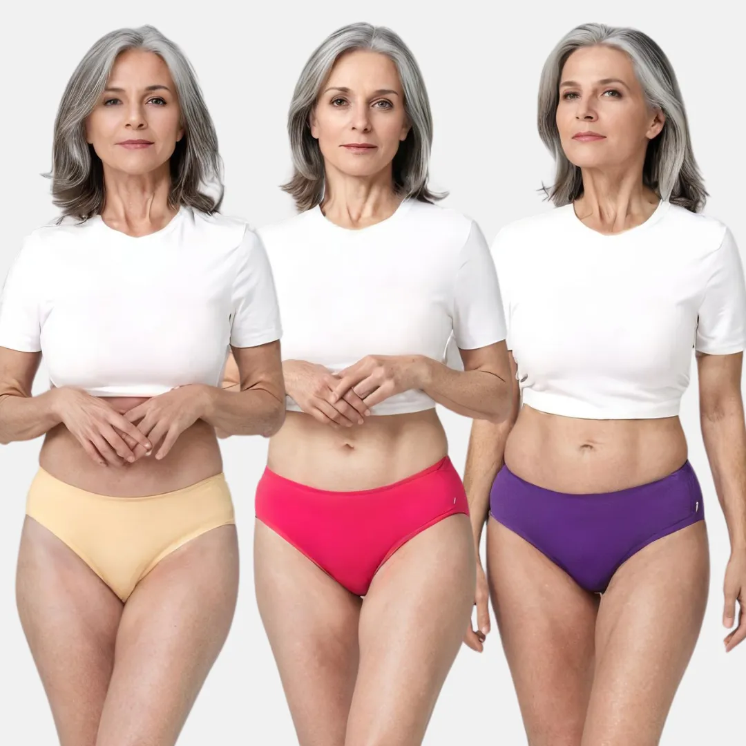 Incontinence Panties | Mid Waist | Leakproof Crotch | Absorbs 25ml Of Leaks | Reusable & Washable | Pack Of 3 - Image 16