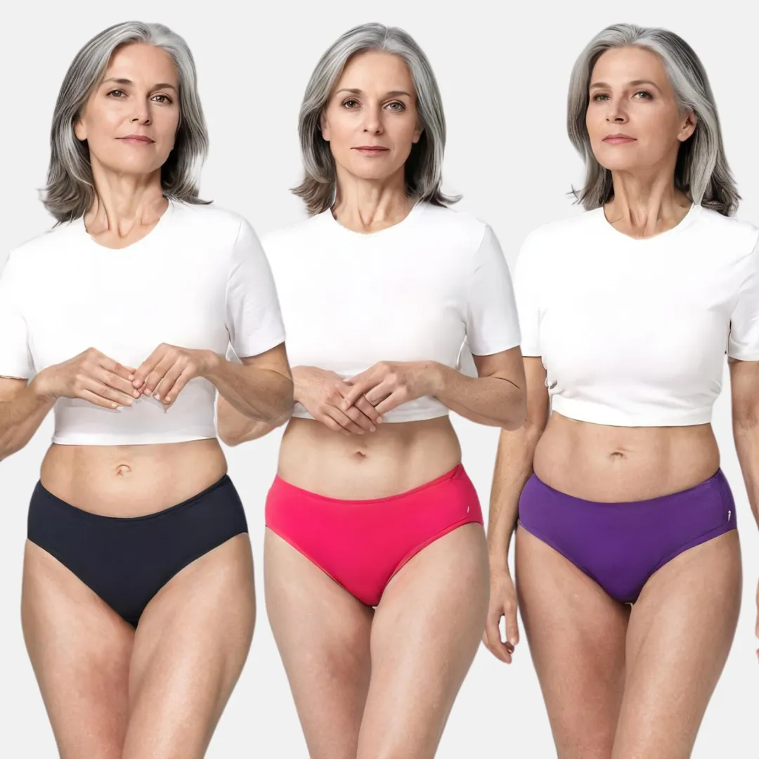 Incontinence Panties | Mid Waist | Leakproof Crotch | Absorbs 25ml Of Leaks | Reusable & Washable | Pack Of 3 - Image 17