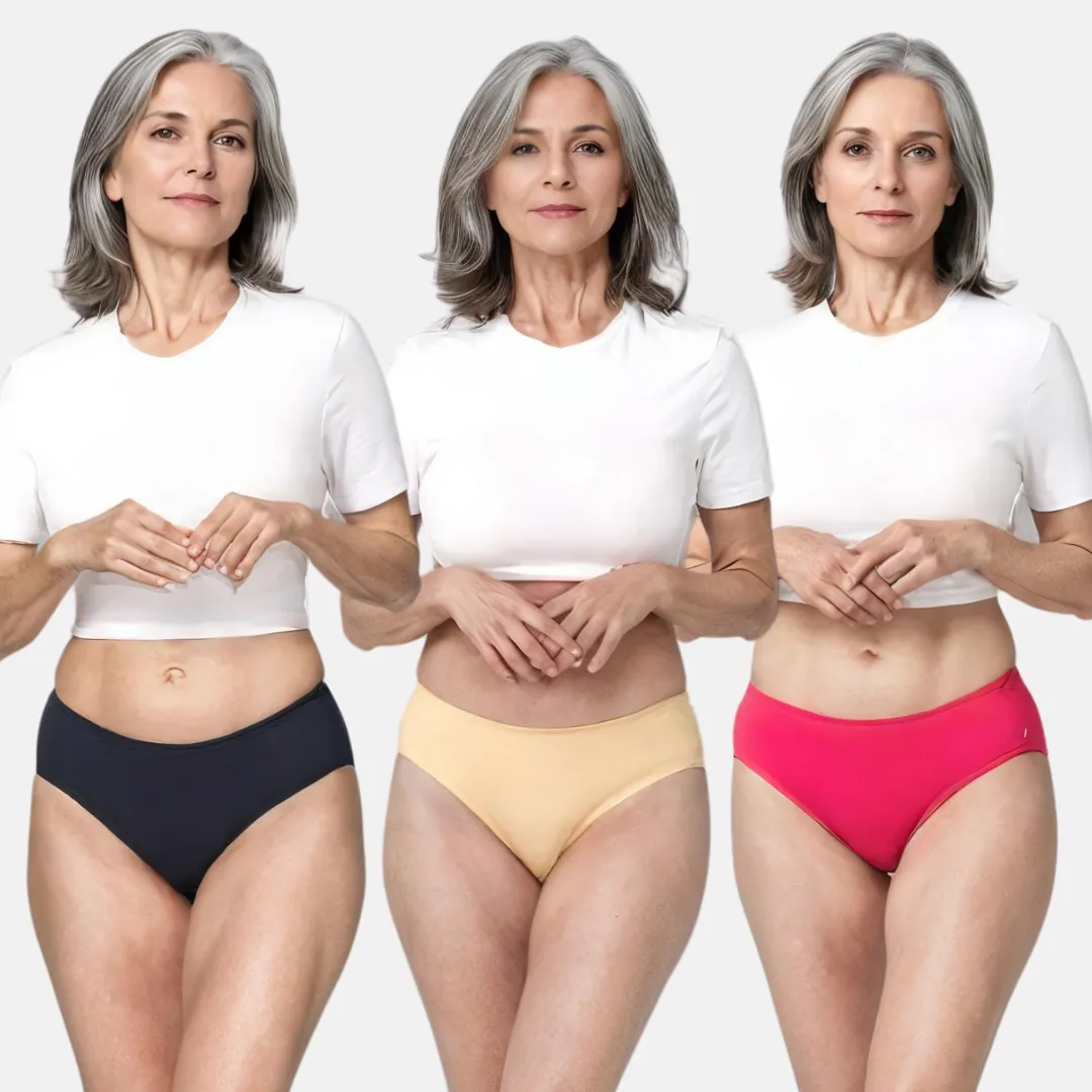 Incontinence Panties | Mid Waist | Leakproof Crotch | Absorbs 25ml Of Leaks | Reusable & Washable | Pack Of 3 - Image 18