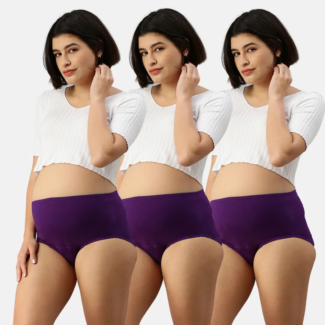 Maternity Panty With Hygiene Patch | Anti-Microbial | Full Coverage | 3-Pack - Image 11