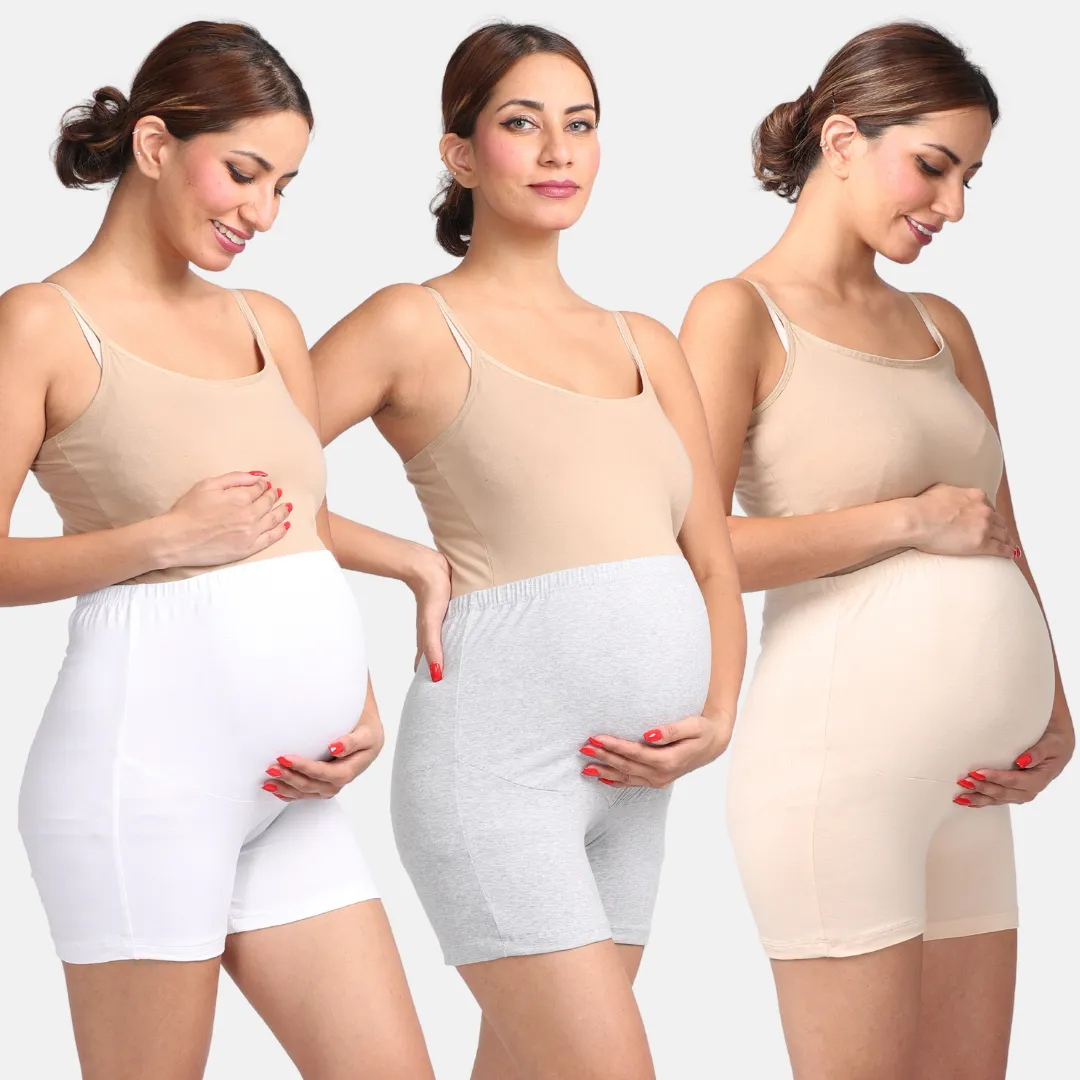 Maternity Undershorts | Bump Support & Anti-Chafing | 3-Pack