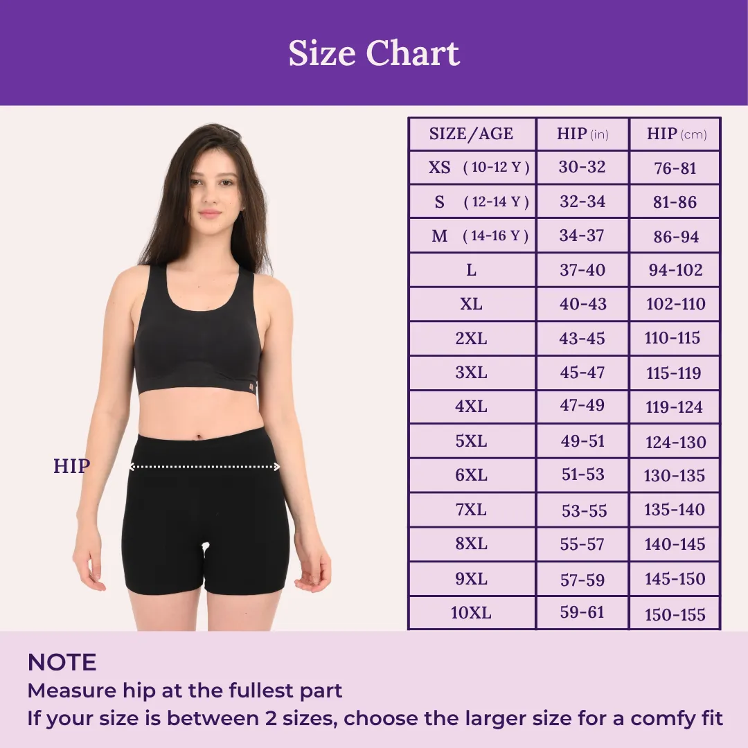 Under Dress Shorts | Full Hip Coverage | Prevents Inner Thigh Chafing | 2 Pack - Image 3