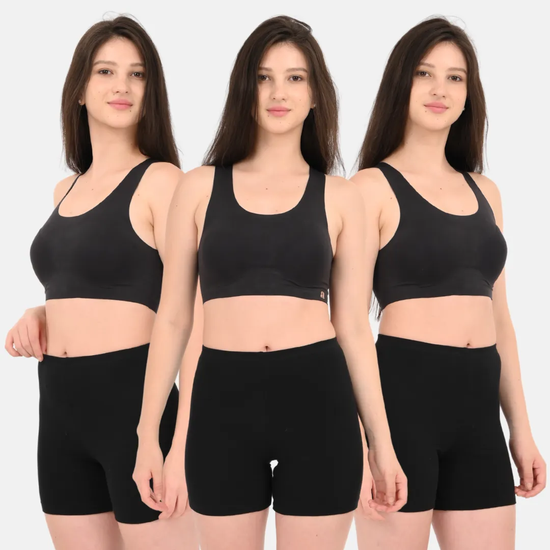 Under Dress Shorts | Full Hip Coverage | Prevents Inner Thigh Chafing | 3 Pack - Image 9