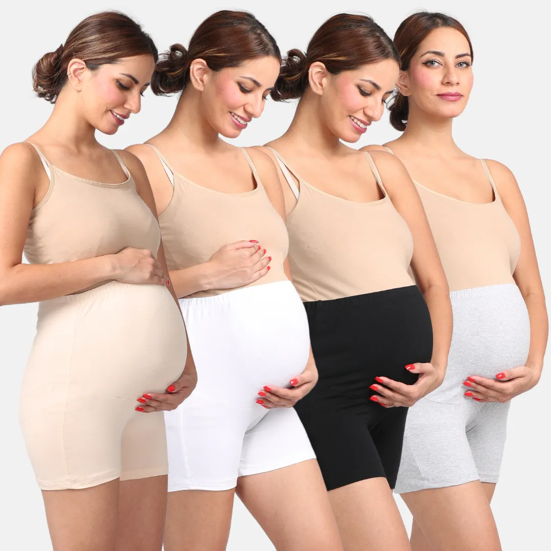 Maternity Undershorts | Mid Thigh Length | Chafe Free | 4-Pack - Image 11