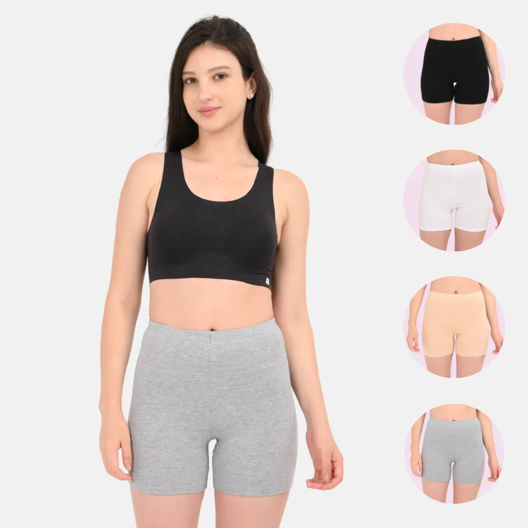 Undershorts | Full Hip Coverage | Prevents Inner Thigh Chafing | 4 Pack - Image 12