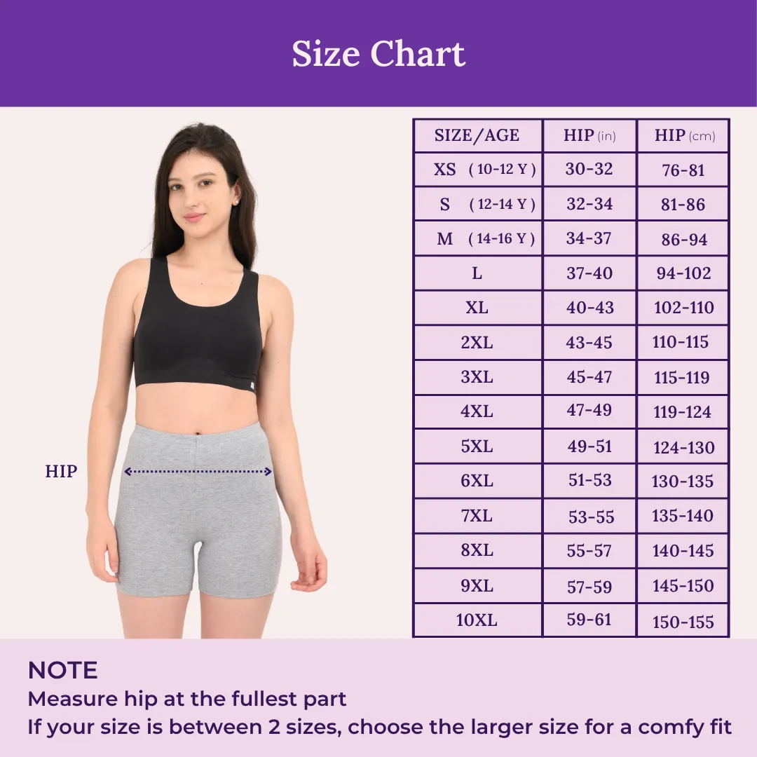 Undershorts | Full Hip Coverage | Prevents Inner Thigh Chafing | 4 Pack - Image 3