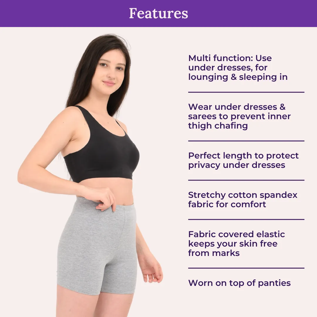 Undershorts | Full Hip Coverage | Prevents Inner Thigh Chafing | 4 Pack - Image 4