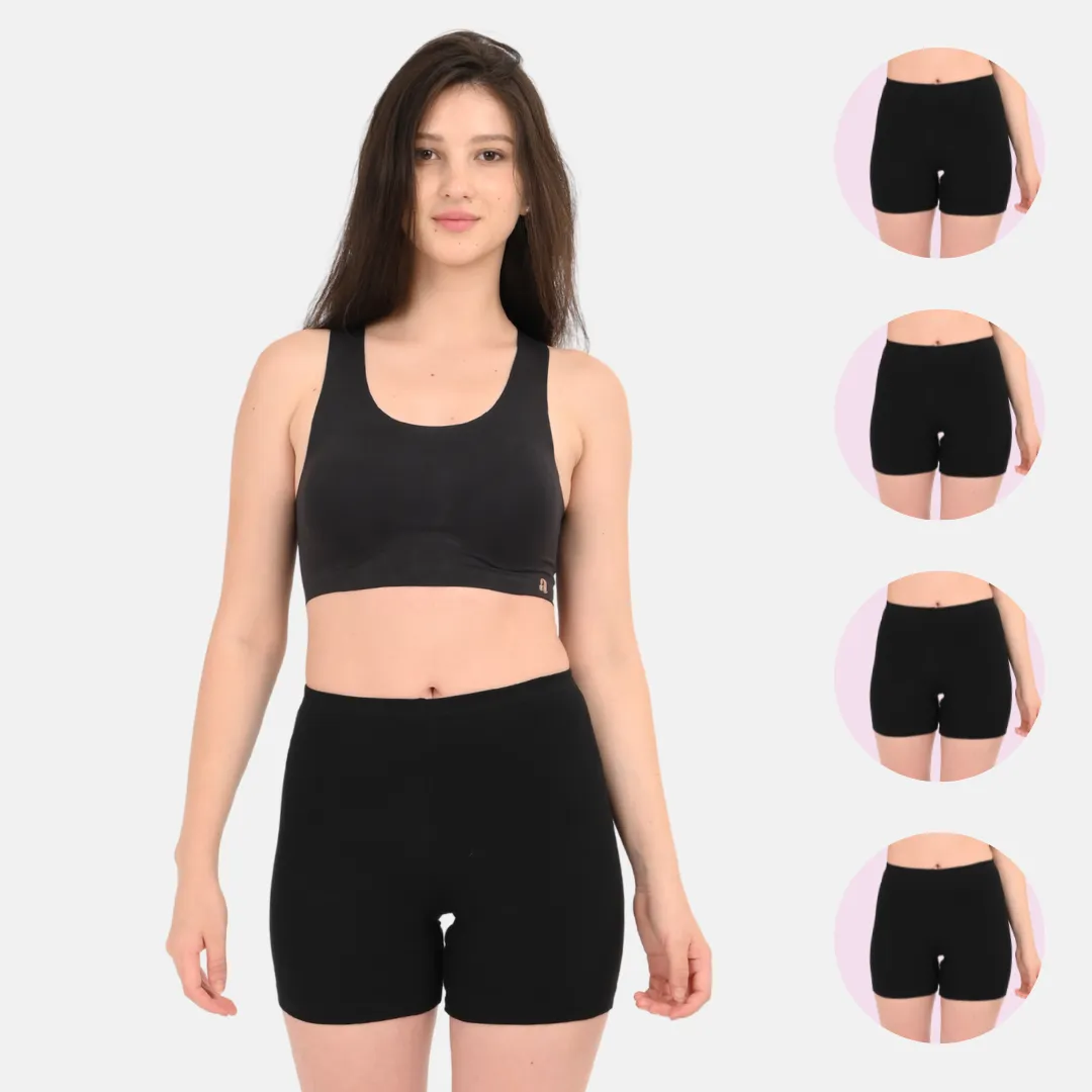 Undershorts | Full Hip Coverage | Prevents Inner Thigh Chafing | 4 Pack - Image 9