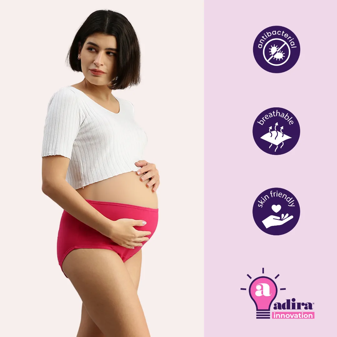 Maternity Panty With Hygiene Patch | Anti-Microbial | Full Coverage | 5-Pack - Image 6