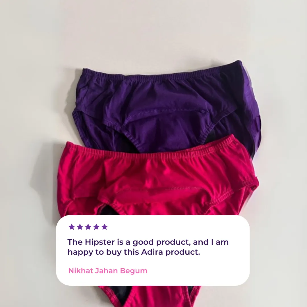 Period Panties For Stain Free Period | Hipster Fit | Leakproof | Use with Pad For Hygiene | Prevents Front & Back Stains | 5 Pack - Image 11