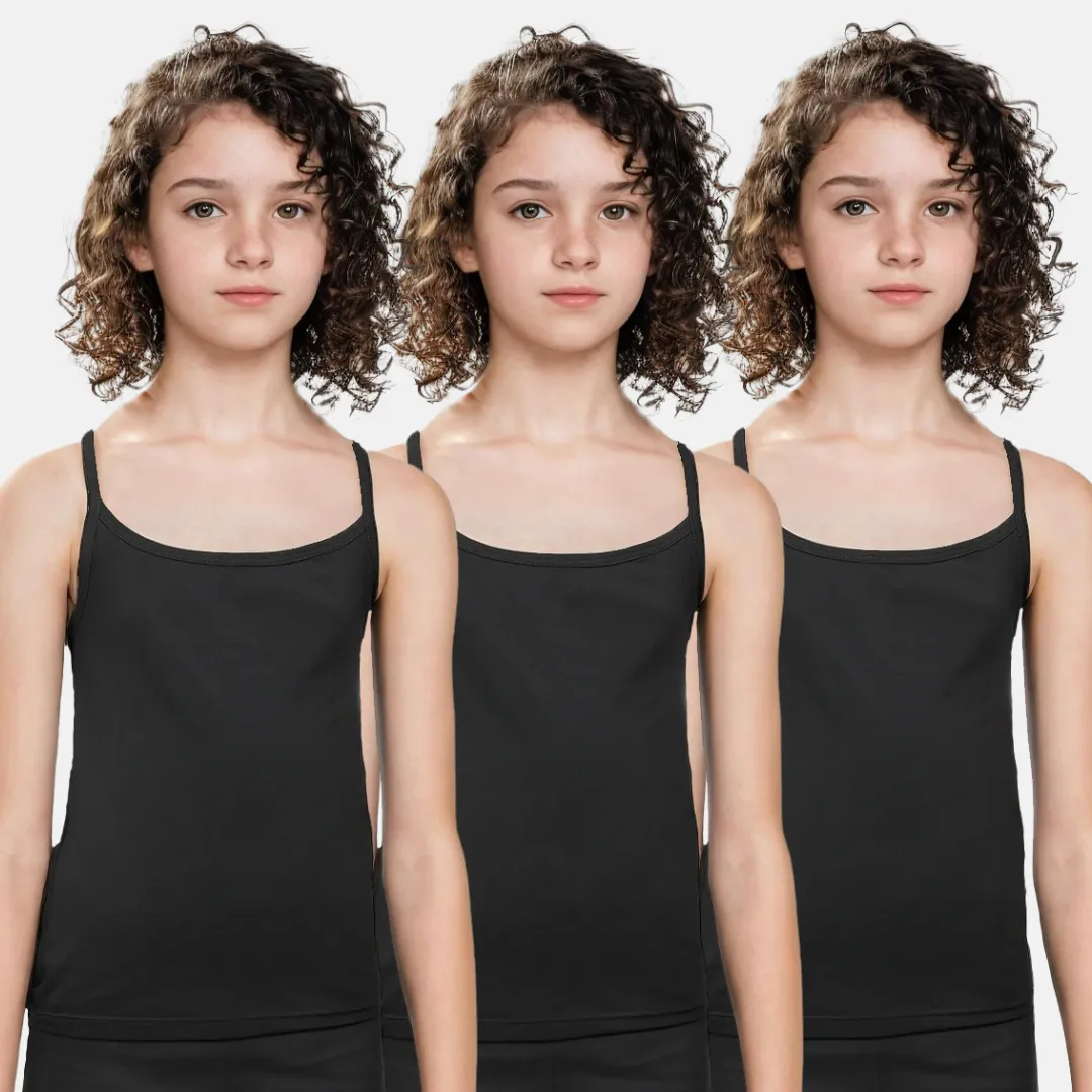 Padded Camisole | For Teens | Flat Padding | Covers Nipple Buds | Pack Of 3 - Image 18
