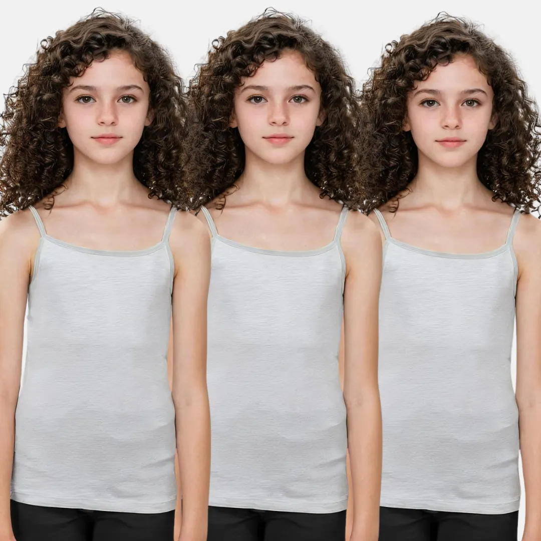 Padded Camisole | For Teens | Flat Padding | Covers Nipple Buds | Pack Of 3 - Image 19