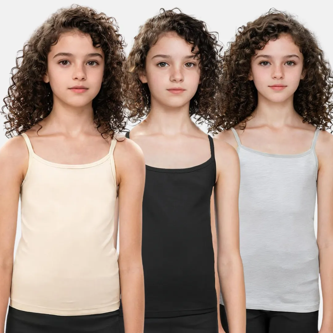 Padded Camisole | For Teens | Flat Padding | Covers Nipple Buds | Pack Of 3 - Image 20