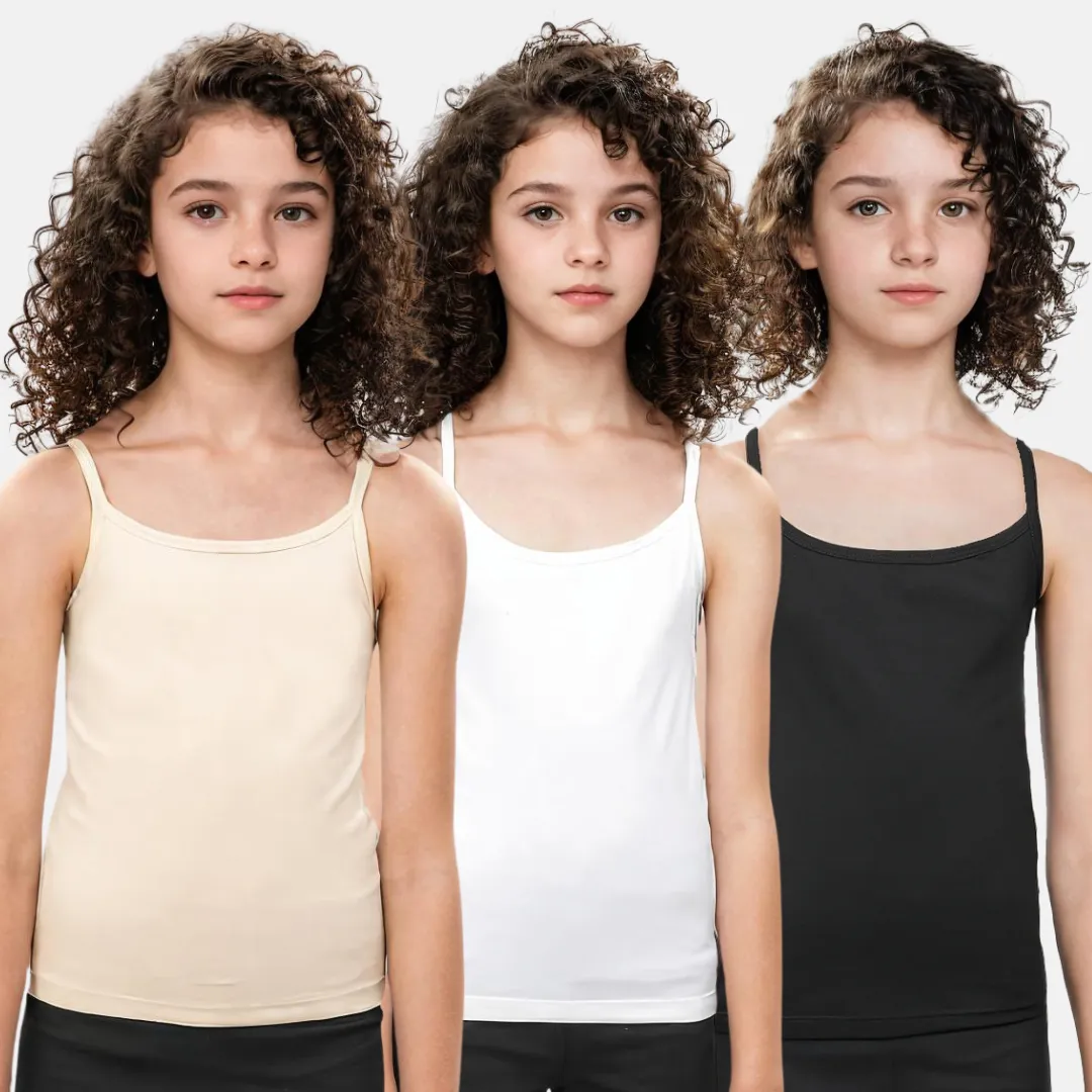 Padded Camisole | For Teens | Flat Padding | Covers Nipple Buds | Pack Of 3 - Image 23