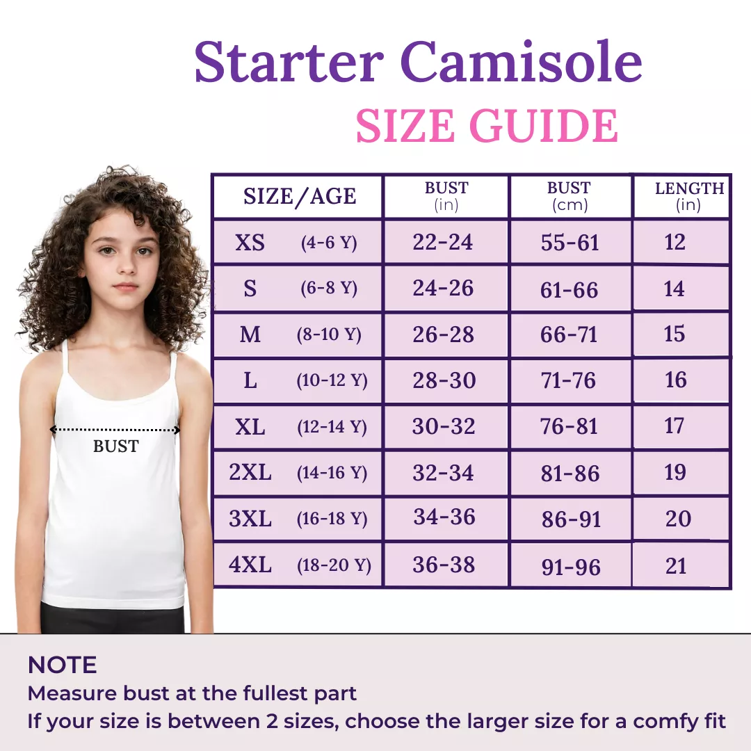 Teen Camisole | Flat Padded | Prevents Show Of Nipple Buds | Pack Of 5 - Image 9