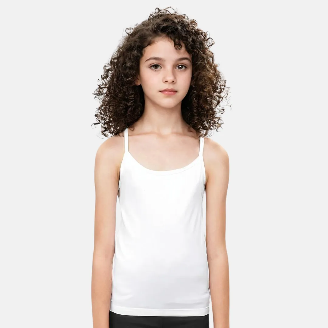Padded Tank Top For Teens | Flat Padding Covers Nipple Buds | Perfect To Wear Under School Uniform (Copy) - Image 14