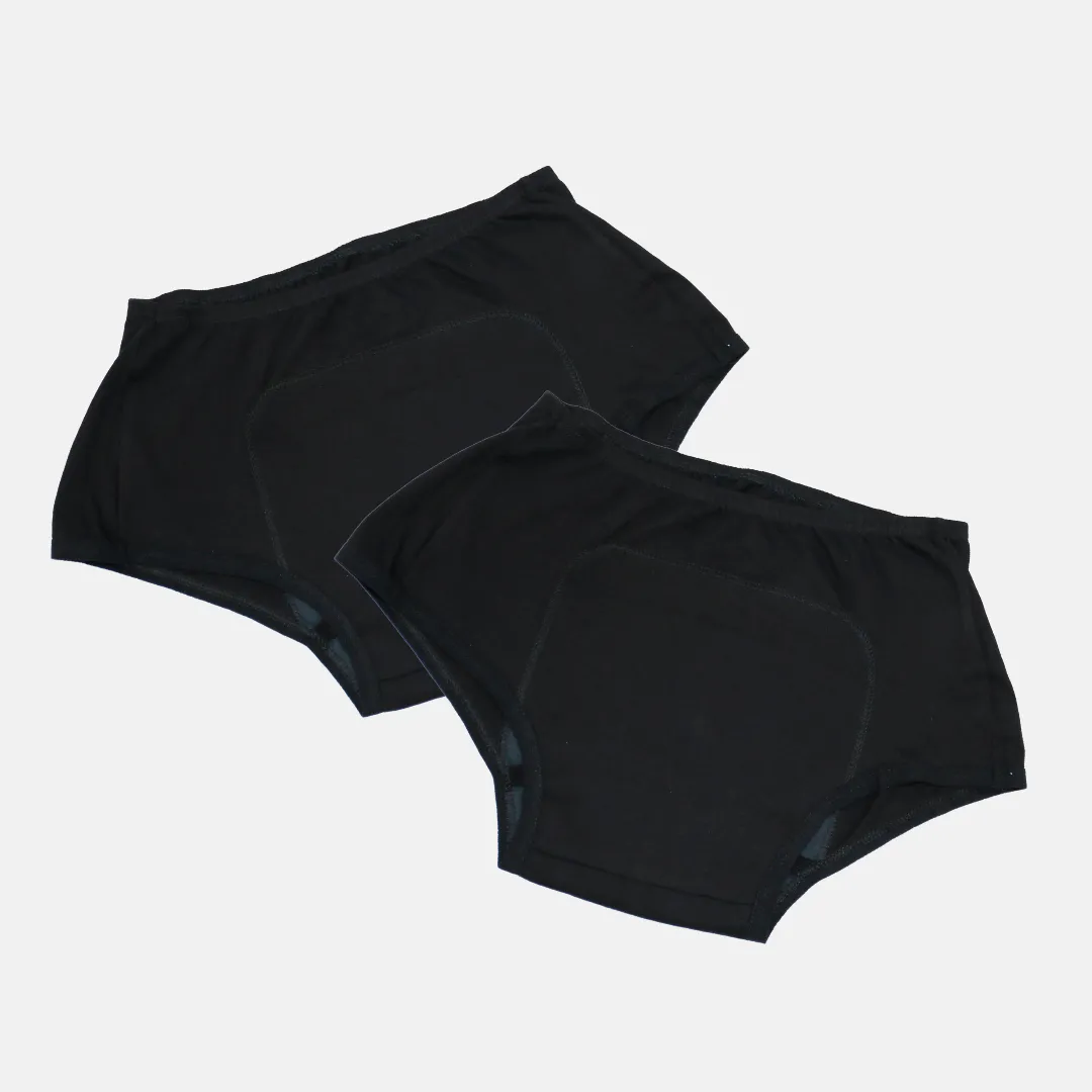 Heavy Flow Period Panties For Beginners | Boxer Fit For Heavy Flow | Prevents Front, Back & Inner Thigh Stains | 2 Pack - Image 18
