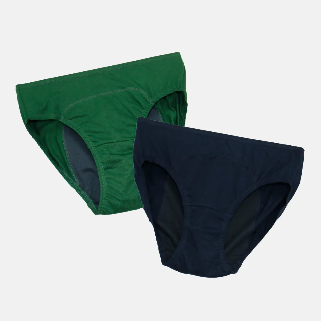 Medium Flow Period Panties For Teens | Hipster Fit | Use with Pad For Hygiene | Prevents Front & Back Stains | 2 Pack - Image 15