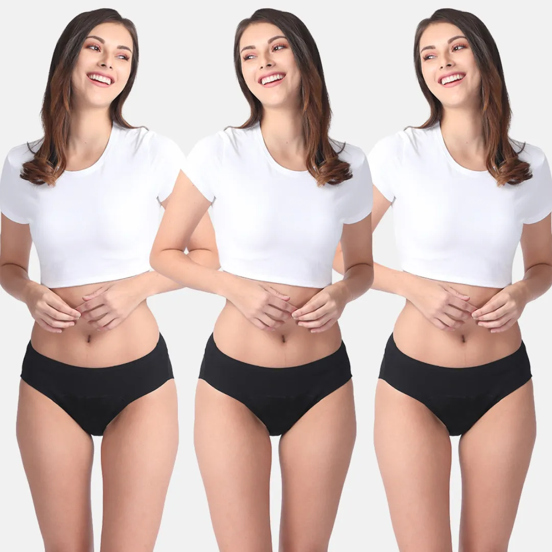 Period Panties For Stain Free Period | Hipster Fit | Use with Pad For Hygiene | Prevents Front & Back Stains - Image 14