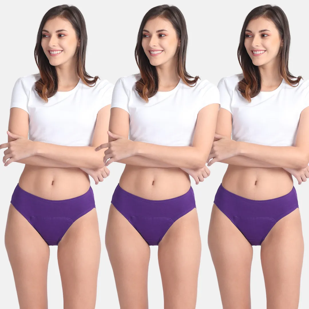 Period Panties For Stain Free Period | Hipster Fit | Use with Pad For Hygiene | Prevents Front & Back Stains - Image 15