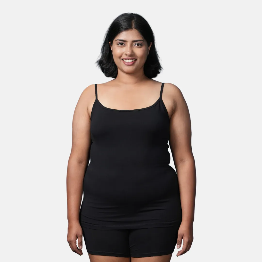 Plus Size Camisole | Soft Adjustable Shoulder Elastic | Offers Full Coverage - Image 7