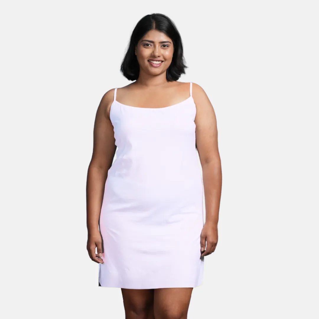Plus Size Inner Slip For Kurti/Kurta | Adjustable Straps | Side Slits For Easy Movement - Image 8