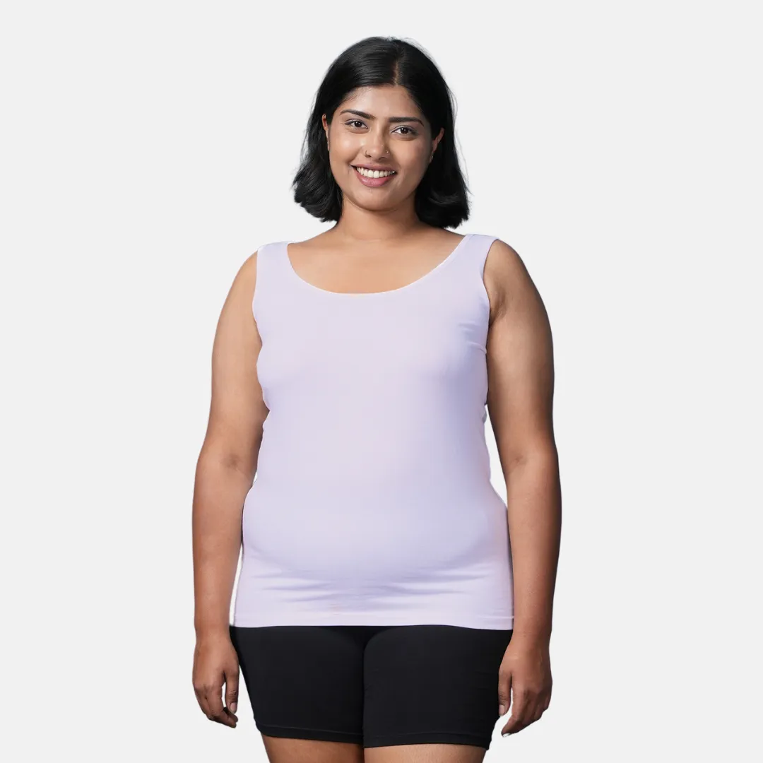 Plus Size Inner Tank Tops | Wide Fabric Shoulder | Round Neckline | Offers Full Coverage - Image 8