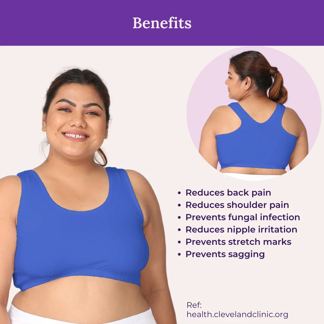 Plus Size Night Bra | Plus Size Home Bra | Non Padded | Non Wired | Full Coverage | Racerback | Pack Of 3 - Image 3