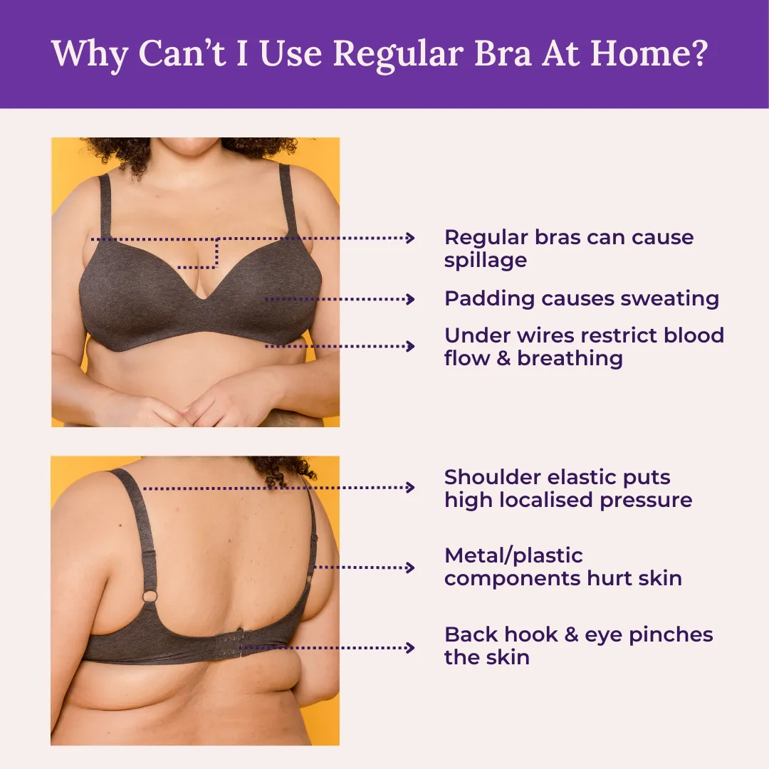 Plus Size Night Bra | Plus Size Home Bra | Non Padded | Non Wired | Full Coverage | Racerback | Pack Of 3 - Image 5
