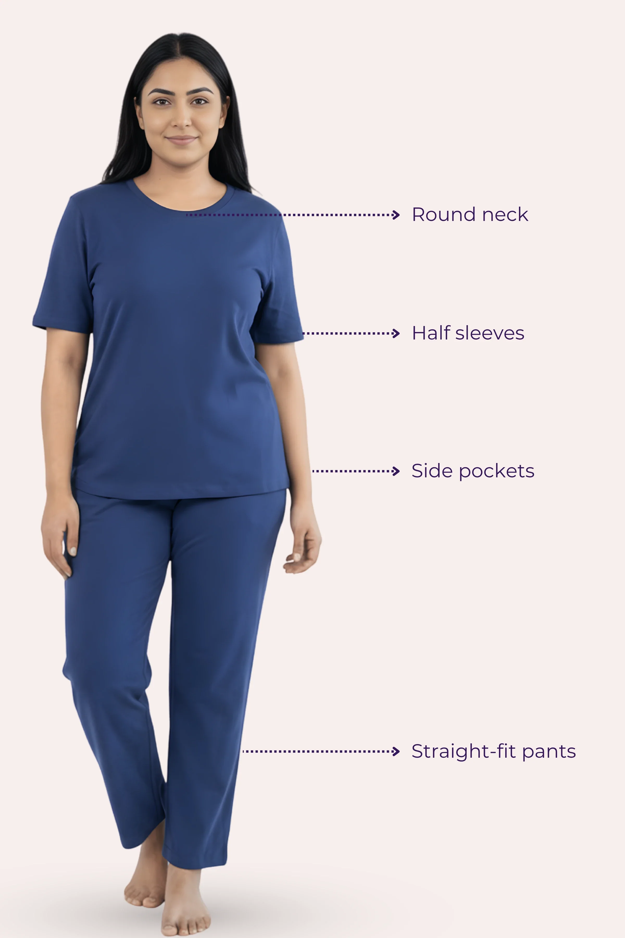 Pyjama Set | T-shirt & Pyjama | Cotton Blend | Relaxed Fit | Elasticated Waistband - Image 6
