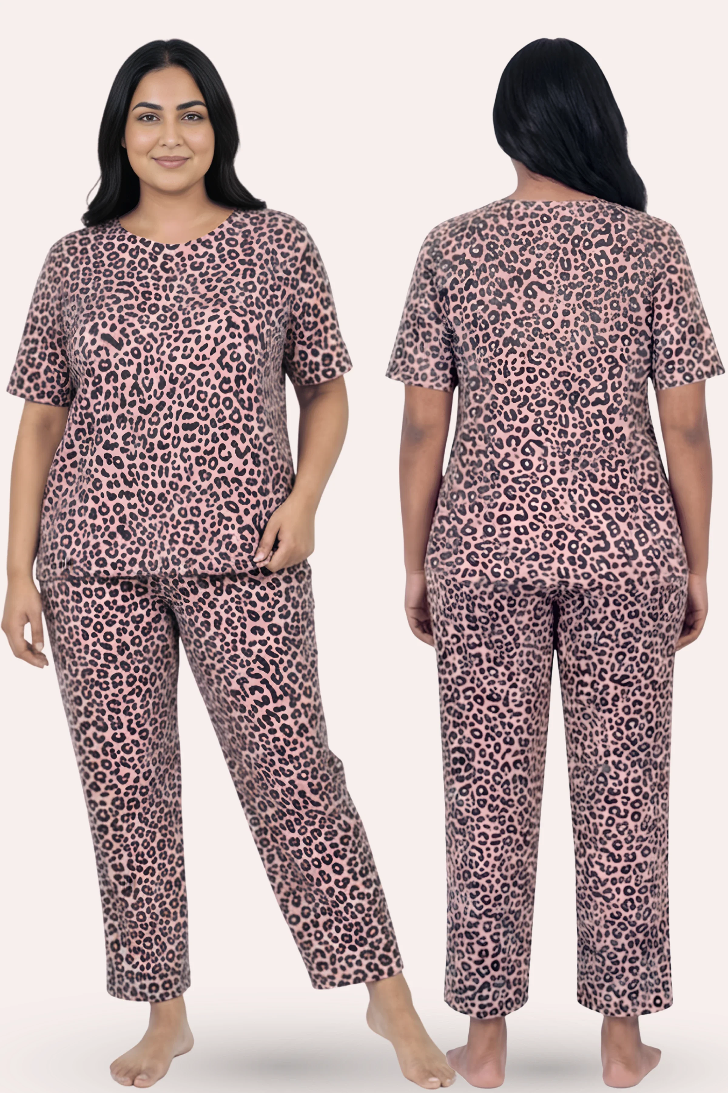 Pyjama Set | T-shirt & Pyjama | Cotton Blend | Relaxed Fit | Elasticated Waistband - Image 7
