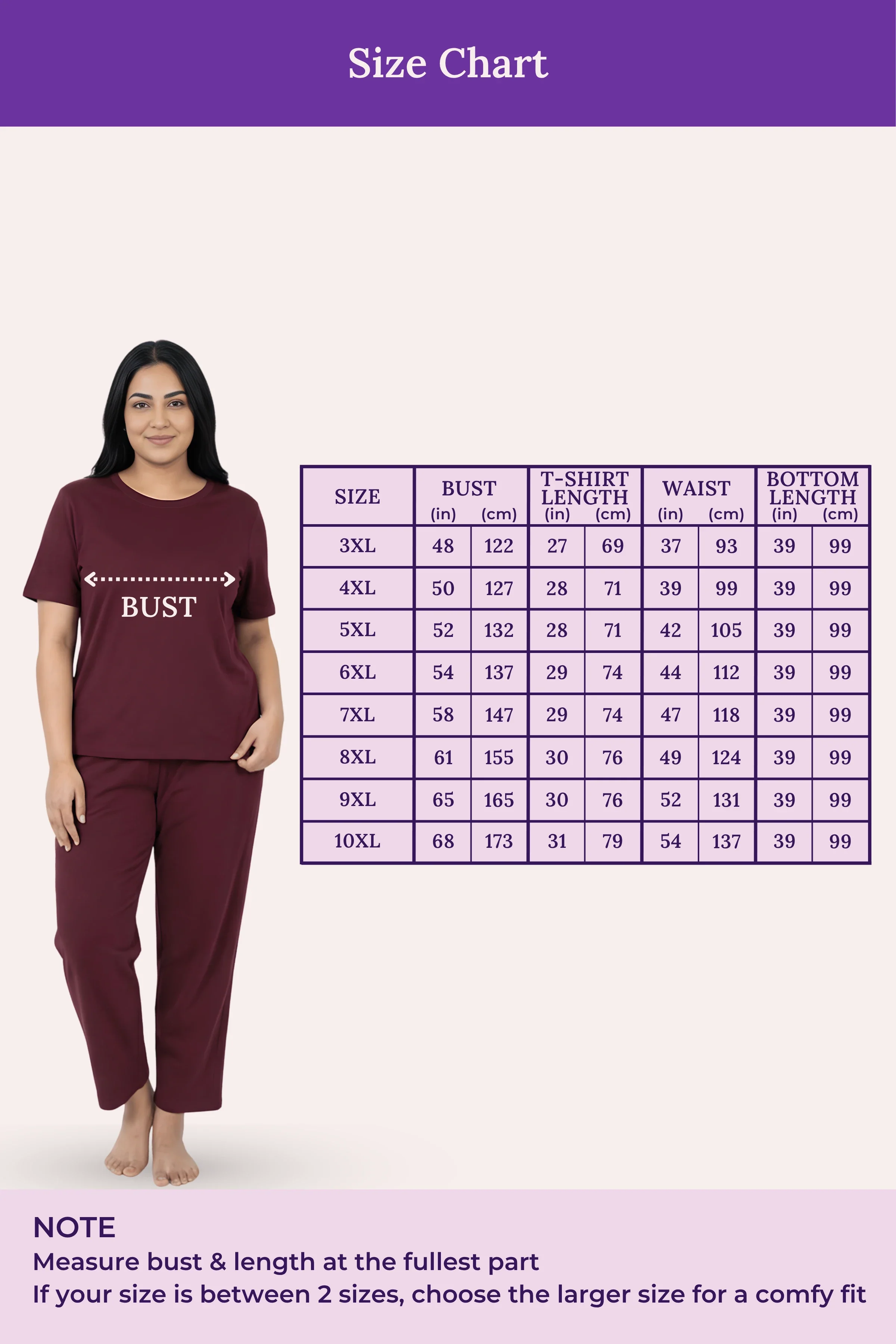 Pyjama Set | T-shirt & Pyjama | Cotton Blend | Relaxed Fit | Elasticated Waistband - Image 3