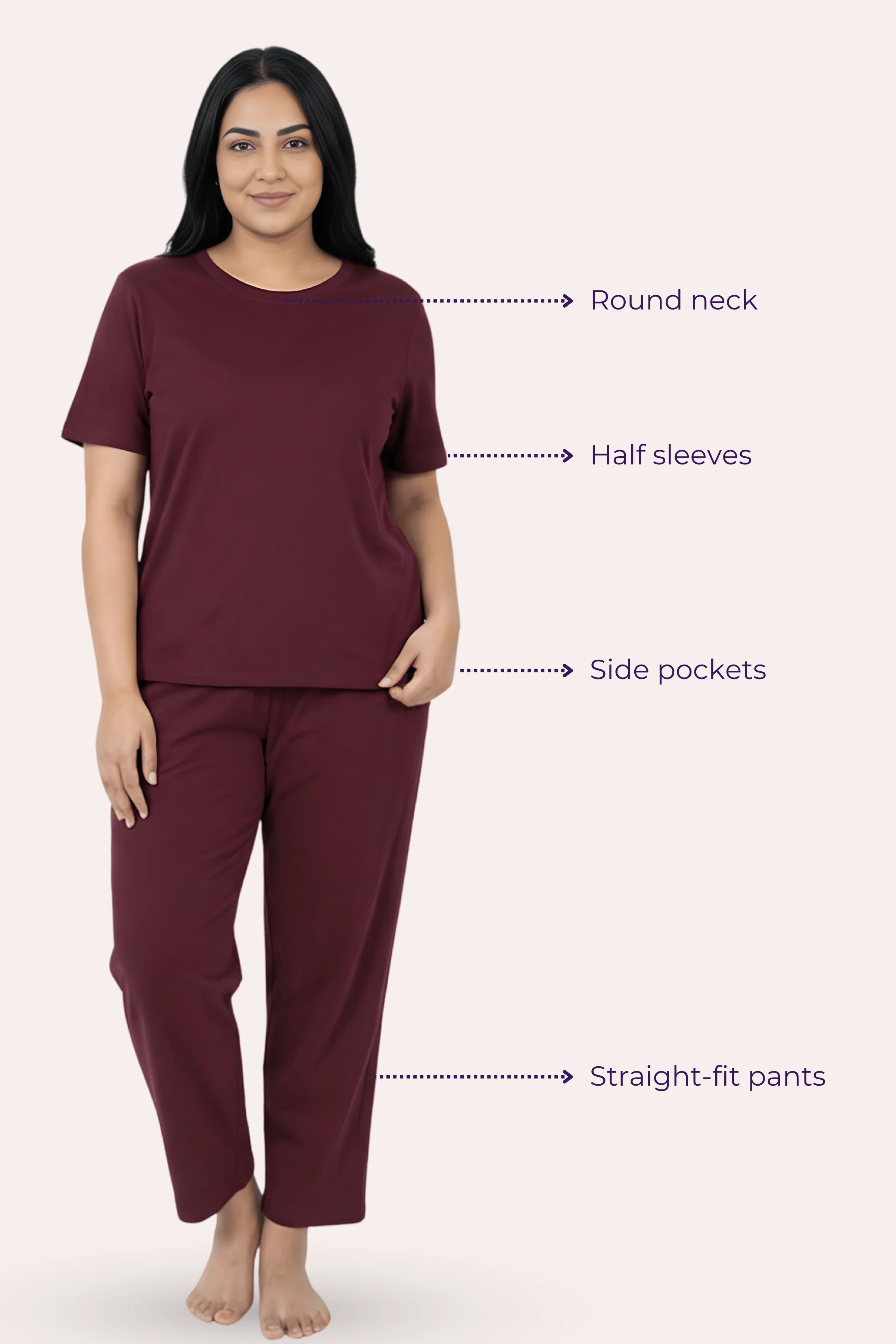 Pyjama Set | T-shirt & Pyjama | Cotton Blend | Relaxed Fit | Elasticated Waistband - Image 6