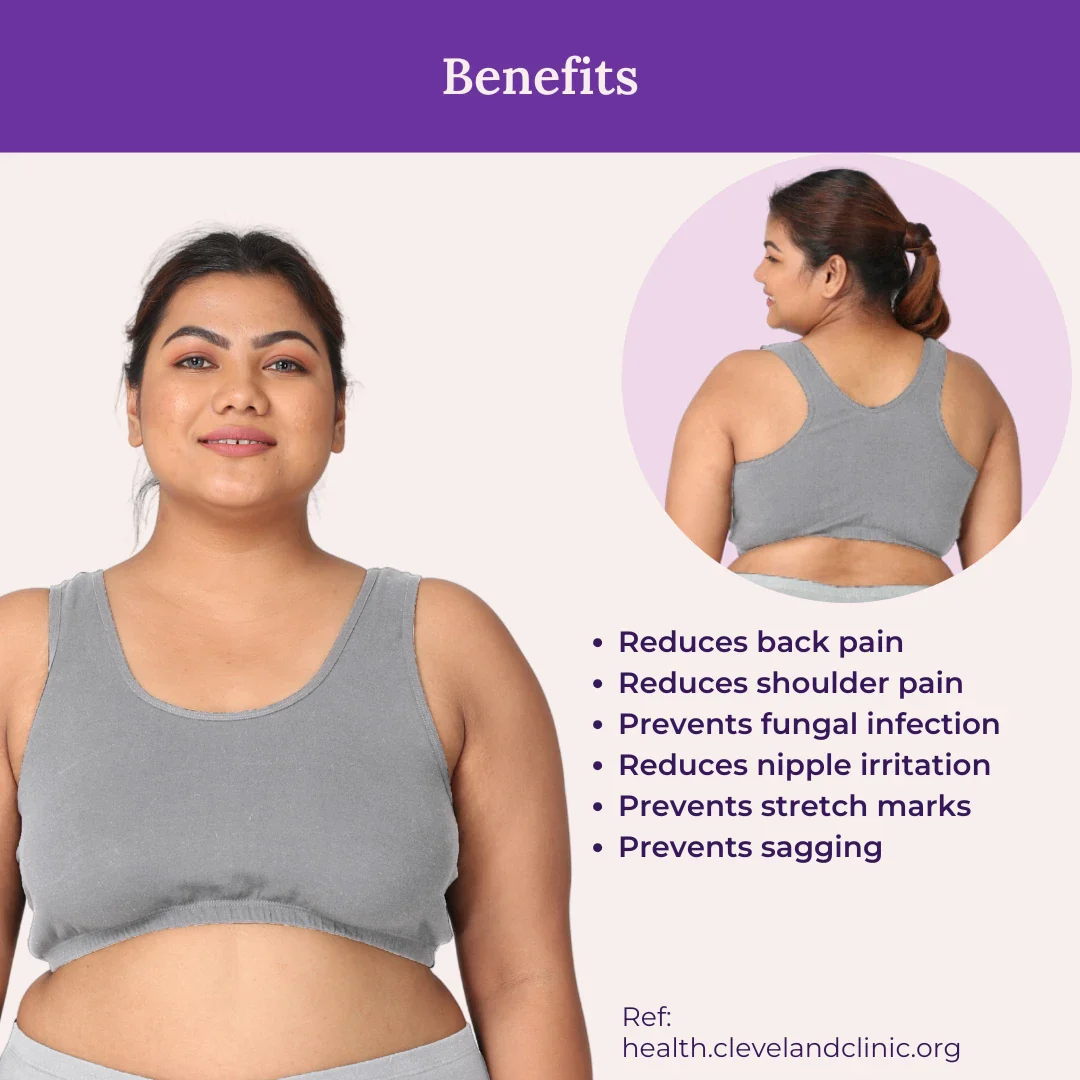 Plus Size Sleeping Bra | Plus Size Comfort Bra | Non Padded | Non Wired | Full Coverage | Racerback | Pack Of 2 - Image 3
