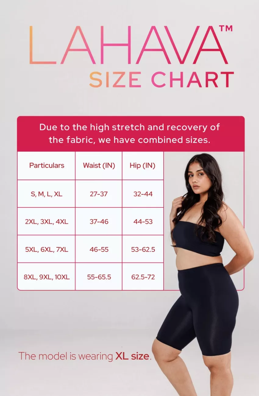 Plus Size Tummy Tucker Shorts | High Waist | Reduces Signs of Cellulite | Made with Emana® Yarn - Image 7