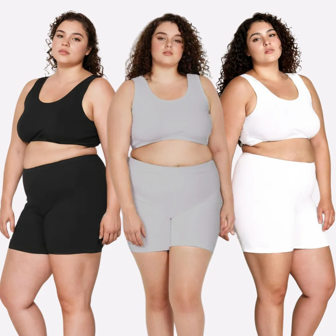 Plus Size Undershorts | High Waist | Full Coverage | Thigh Length | Chafe Free & Itch Free | Pack Of 3 - Image 13