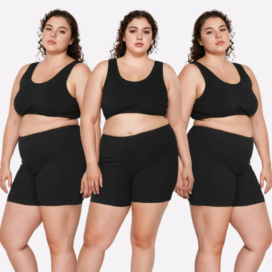Plus Size Undershorts | High Waist | Full Coverage | Thigh Length | Chafe Free & Itch Free | Pack Of 3 - Image 9