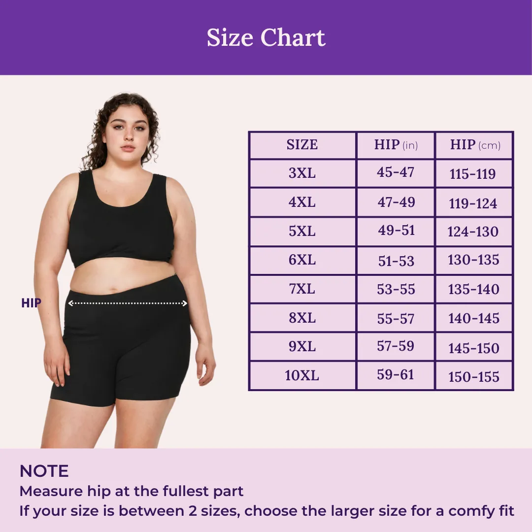 Plus Size Under Dress Shorts | Full Hip Coverage | Prevents Inner Thigh Chafing - Image 3