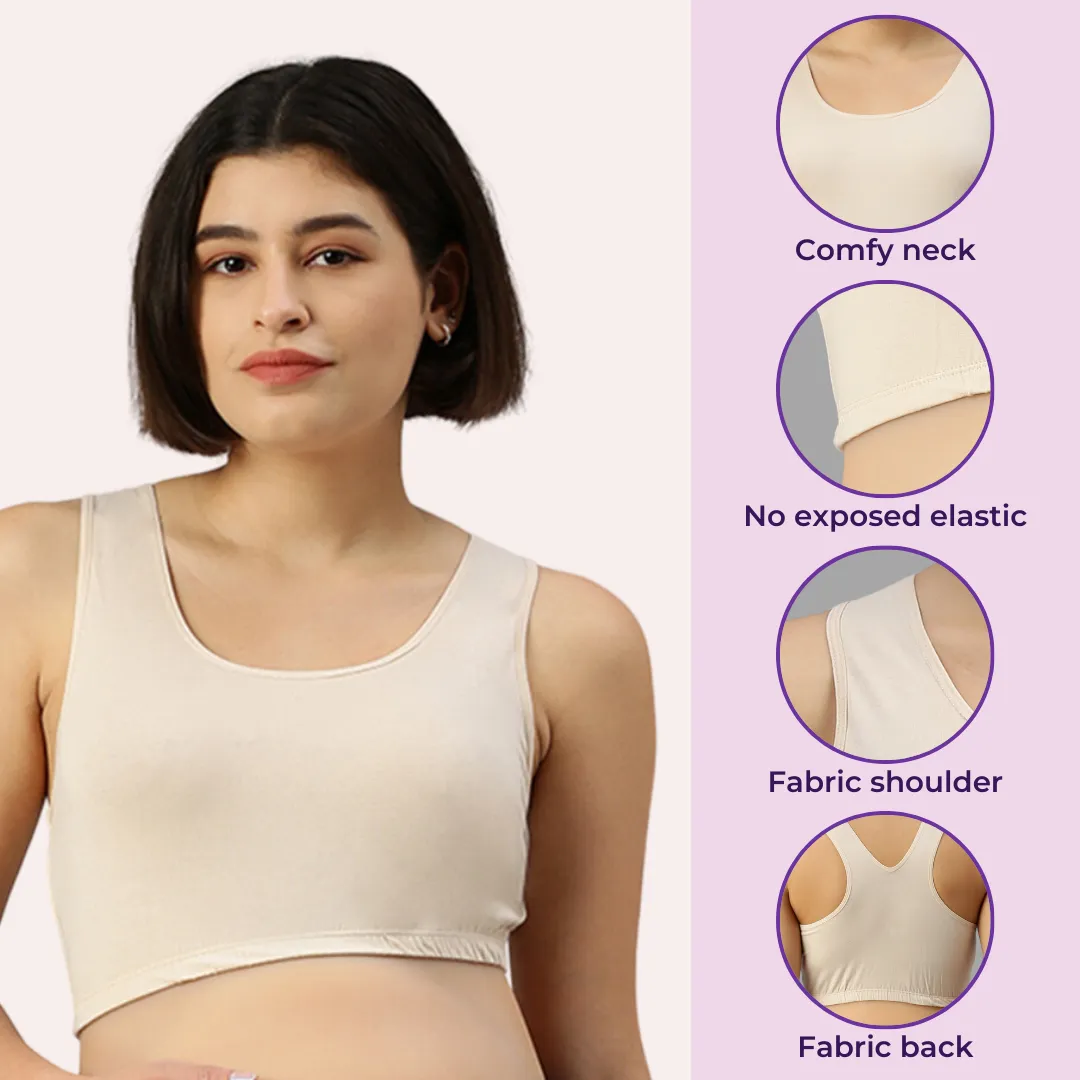 Cotton Maternity Bra | Soft Firm Elastic | No Metal Parts - Image 2