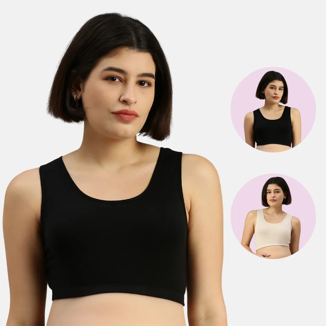 Maternity Bra | Wide Fabric Shoulder | Comfy Neck Design | 2-Pack - Image 12