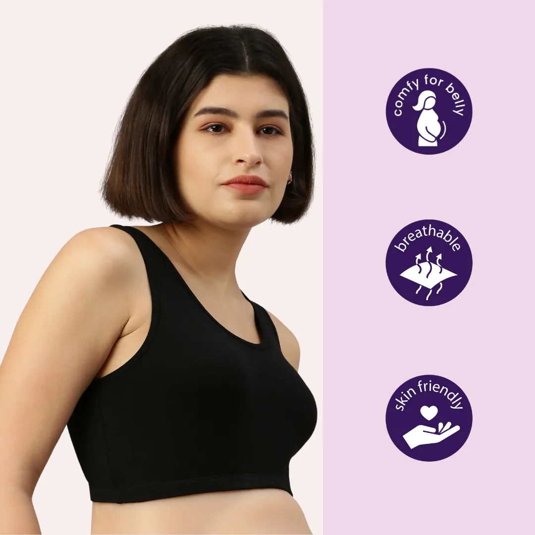 Maternity Bra | Wide Fabric Shoulder | Comfy Neck Design | 2-Pack - Image 6