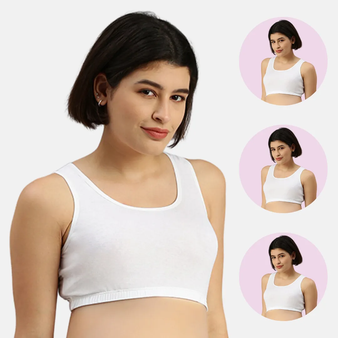 Pregnancy Bra | Racerback | No Underwire | Wide Straps | 3-Pack - Image 10