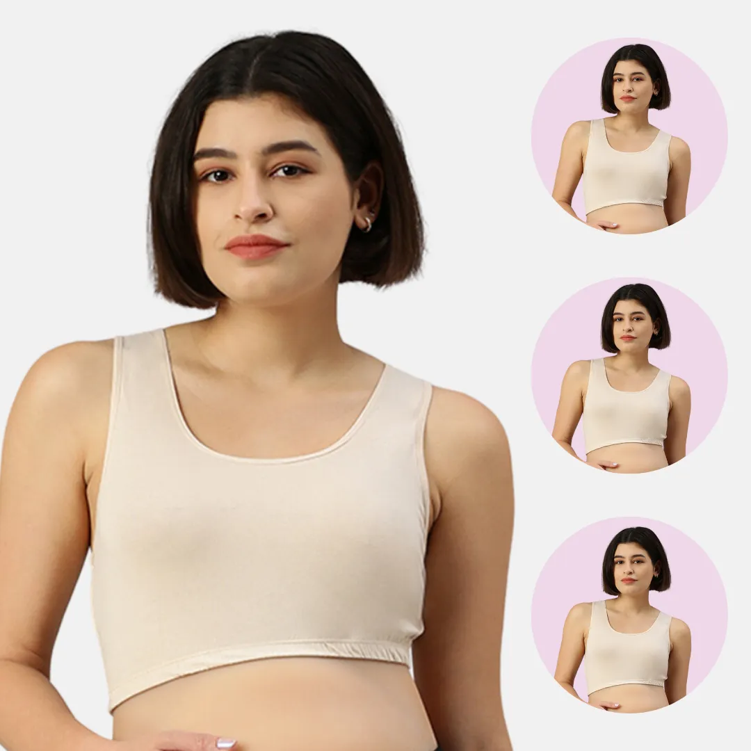 Pregnancy Bra | Racerback | No Underwire | Wide Straps | 3-Pack - Image 9