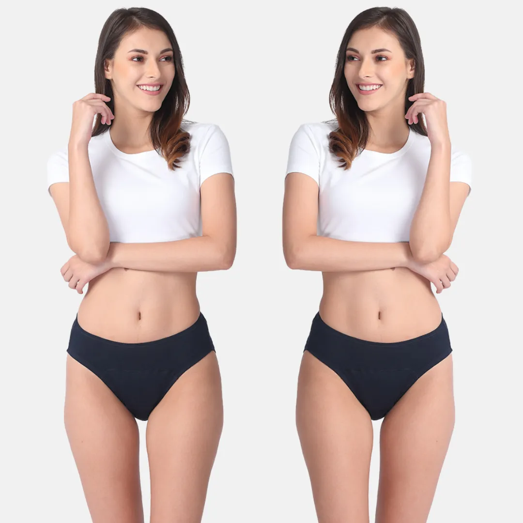 Period Panties For Stain Free Period | Hipster Fit | Leakproof | Use with Pad For Hygiene | Prevents Front & Back Stains | 2 Pack - Image 15